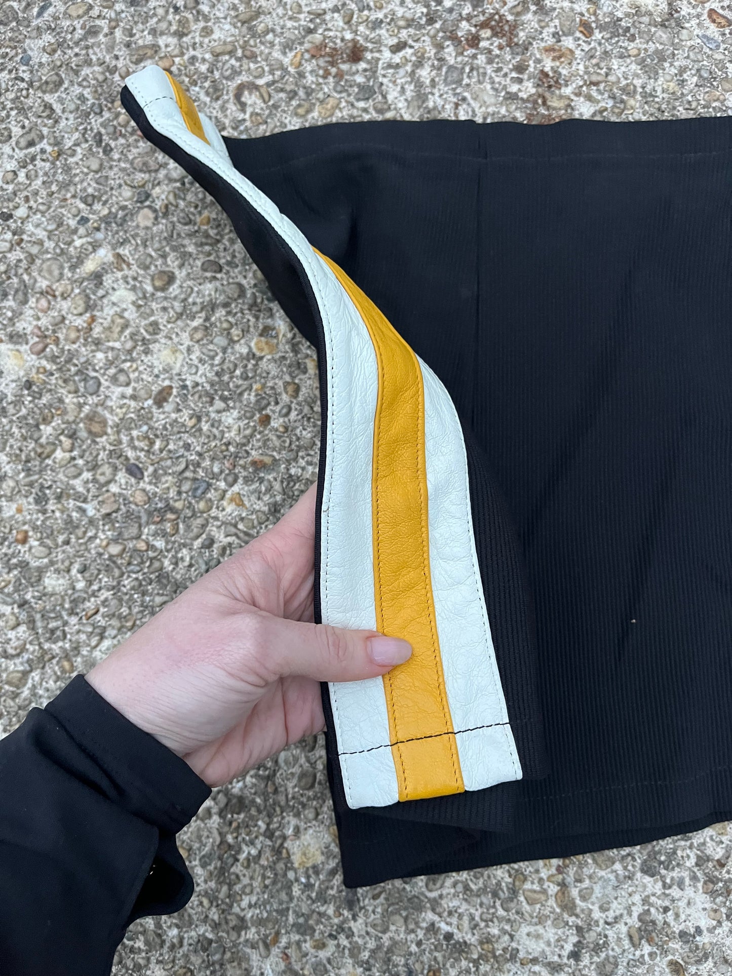 1980s Black and Orange Stripe Shorts