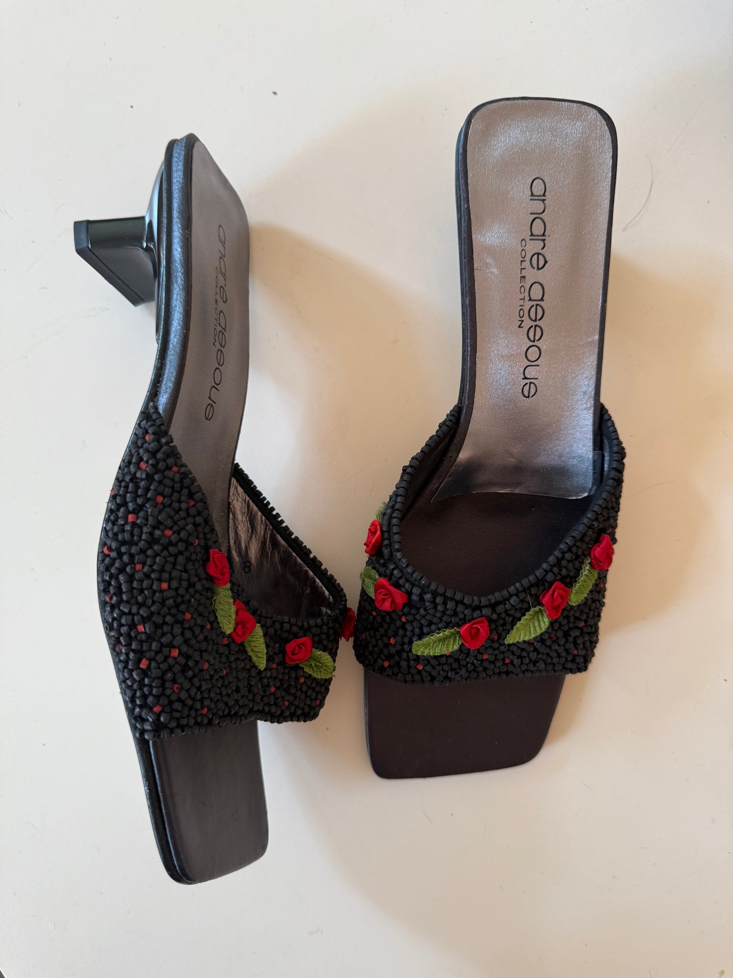 Rose Appliqué Heels