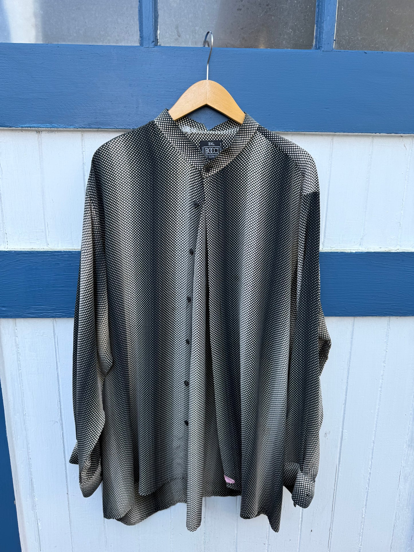 100% Silk Geometric Blouse