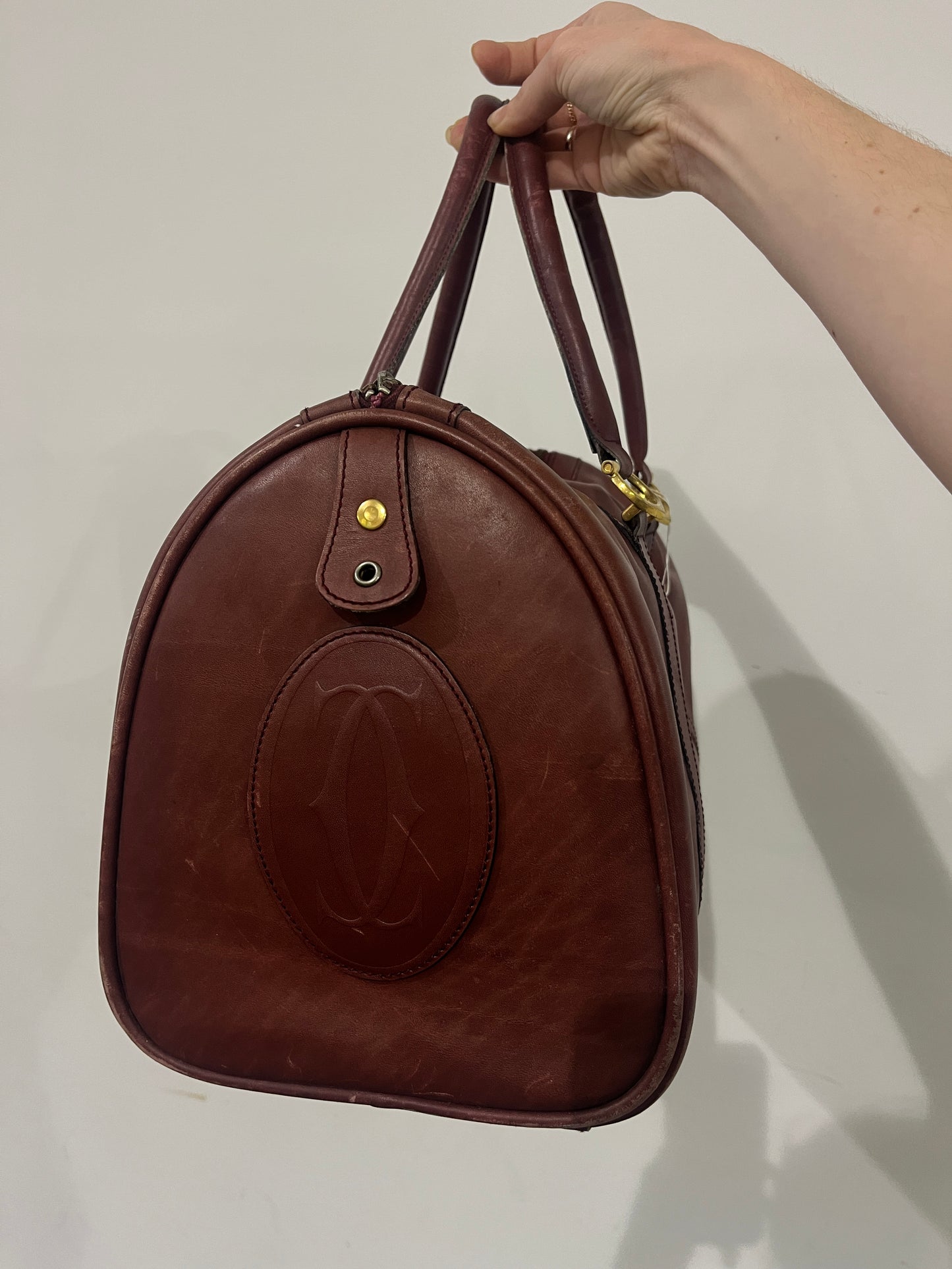 Vintage 1980s Cartier Boston Travel Bag