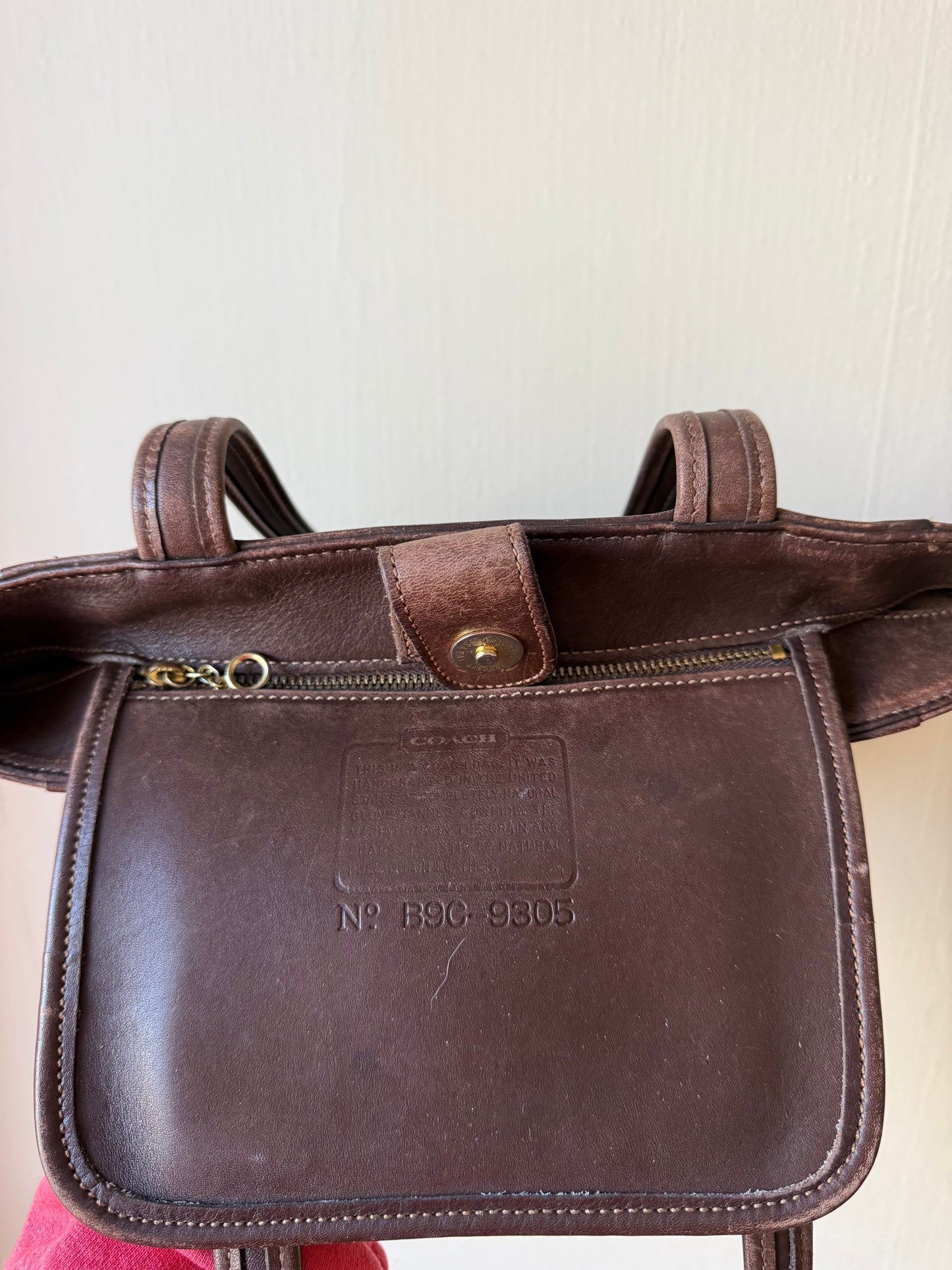 Vintage Coach Brown Bleeker Tote Bag 9305