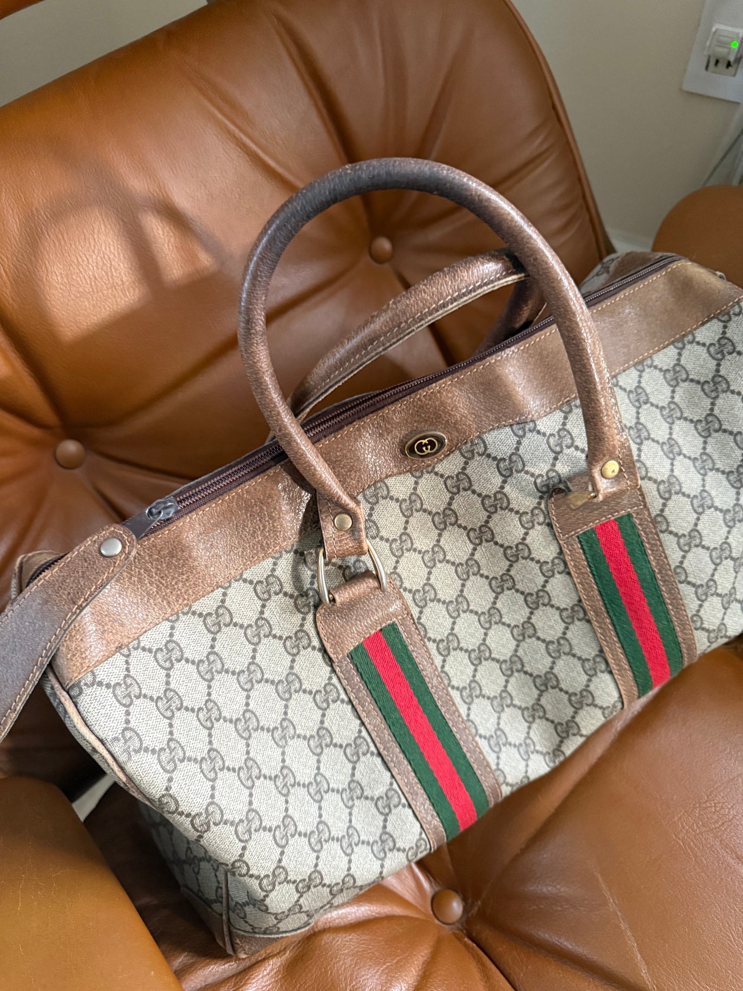 1980s Gucci Weekender Bag