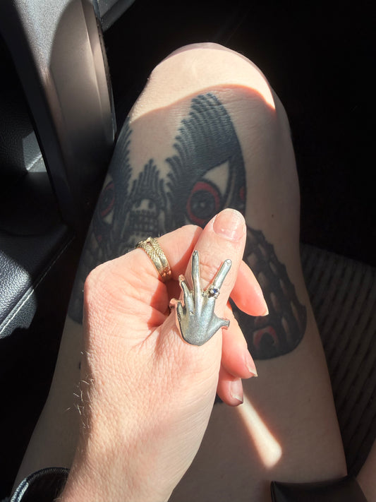 Sterling Silver Hand Ring
