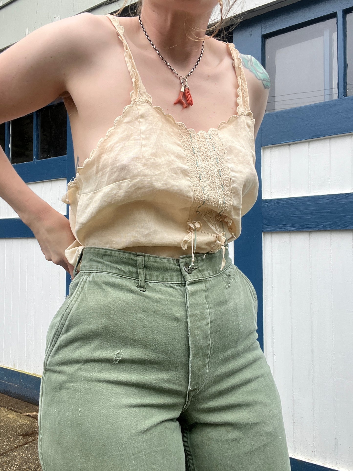 1900s Linen Antique Camisole