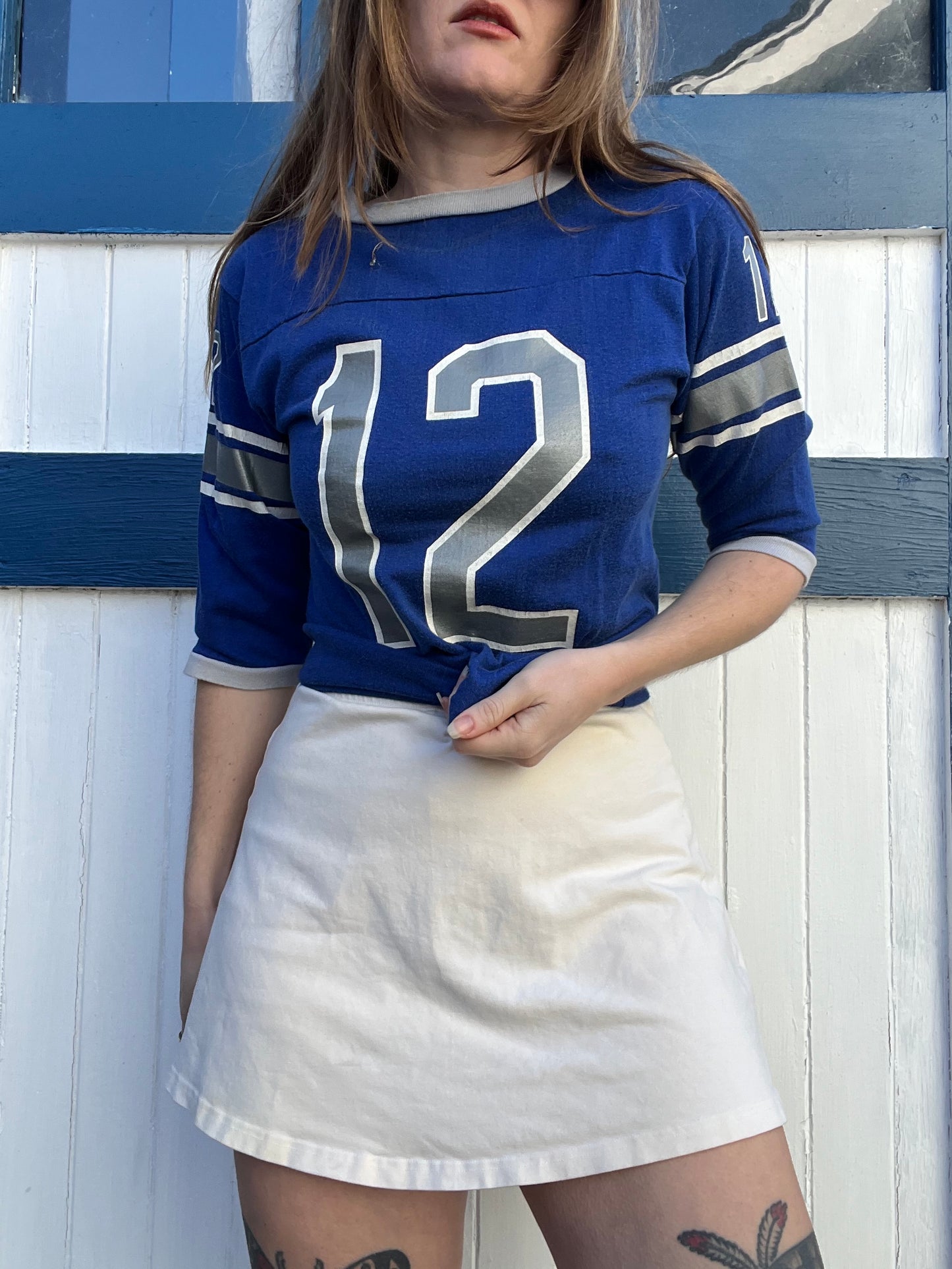 1970s Blue Number 12 Tee S/M