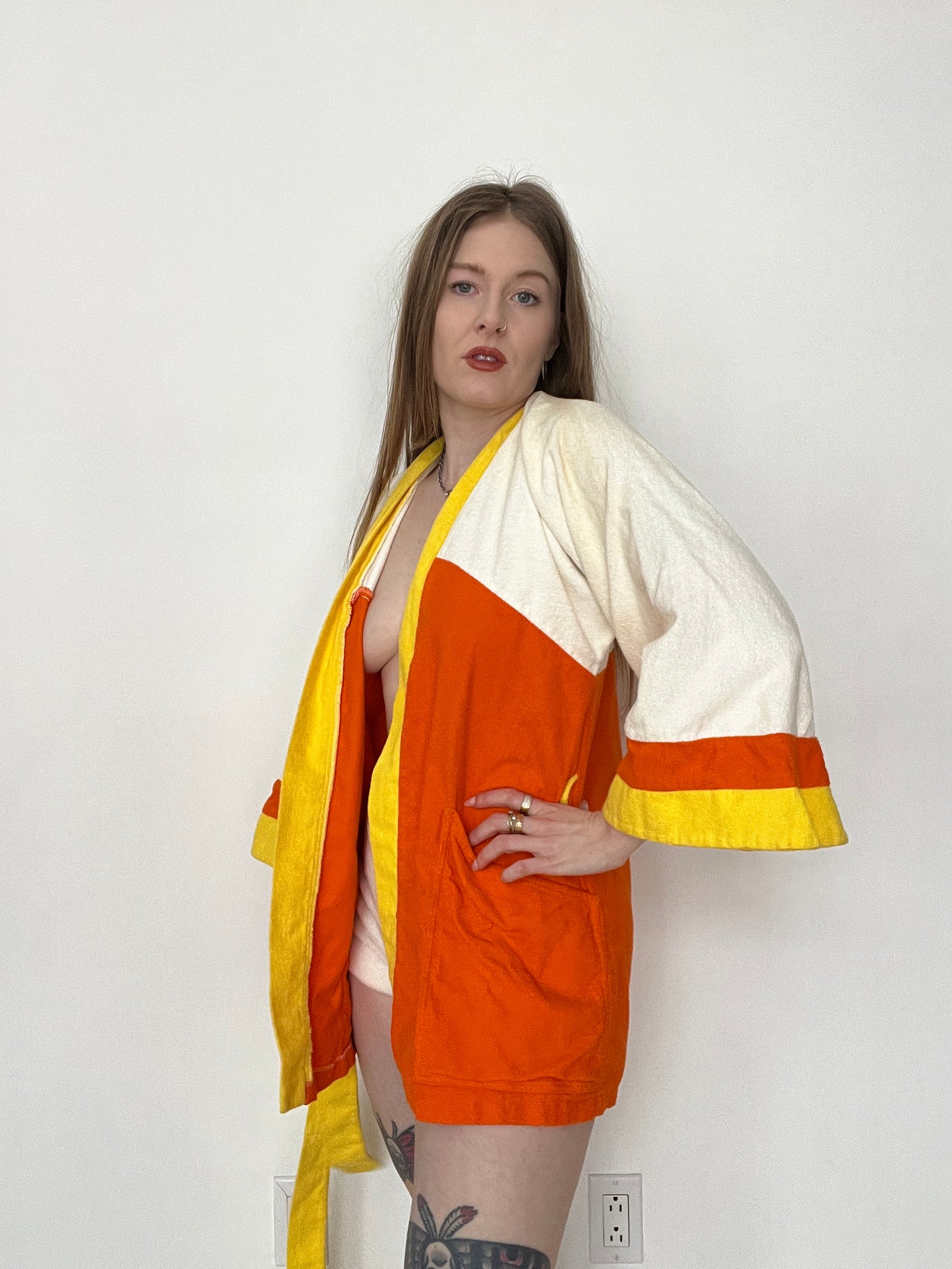 1970s Terry Cloth Robe Set