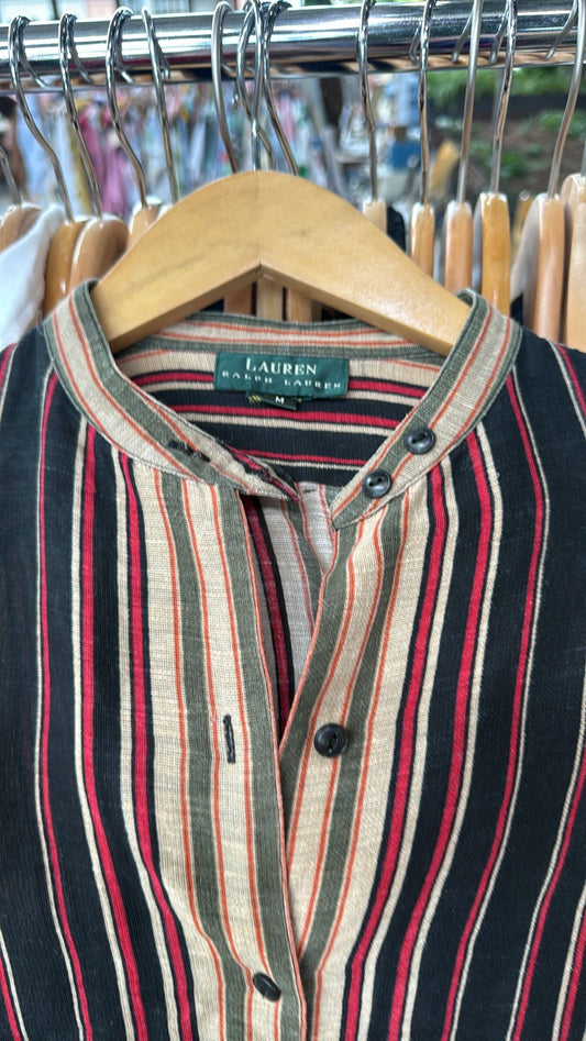 100% Linen Ralph Lauren Striped Top