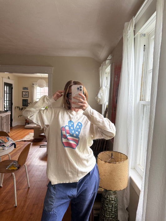 Vintage Peace Sign Sweat