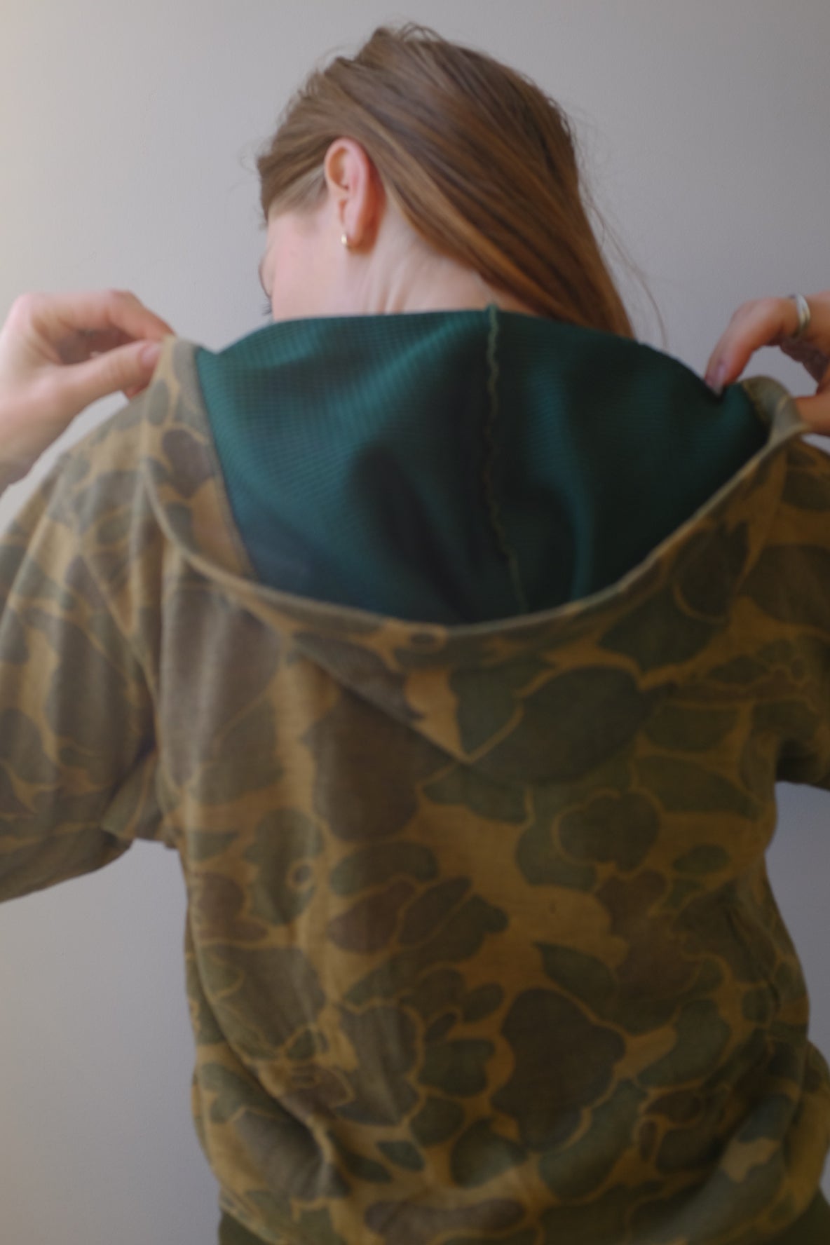 Vintage 1970’s Zip Up Camo Hoodie