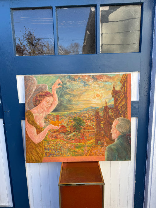 Oil Painting of City Scape