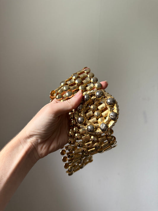 1980s Gold Metal Belt