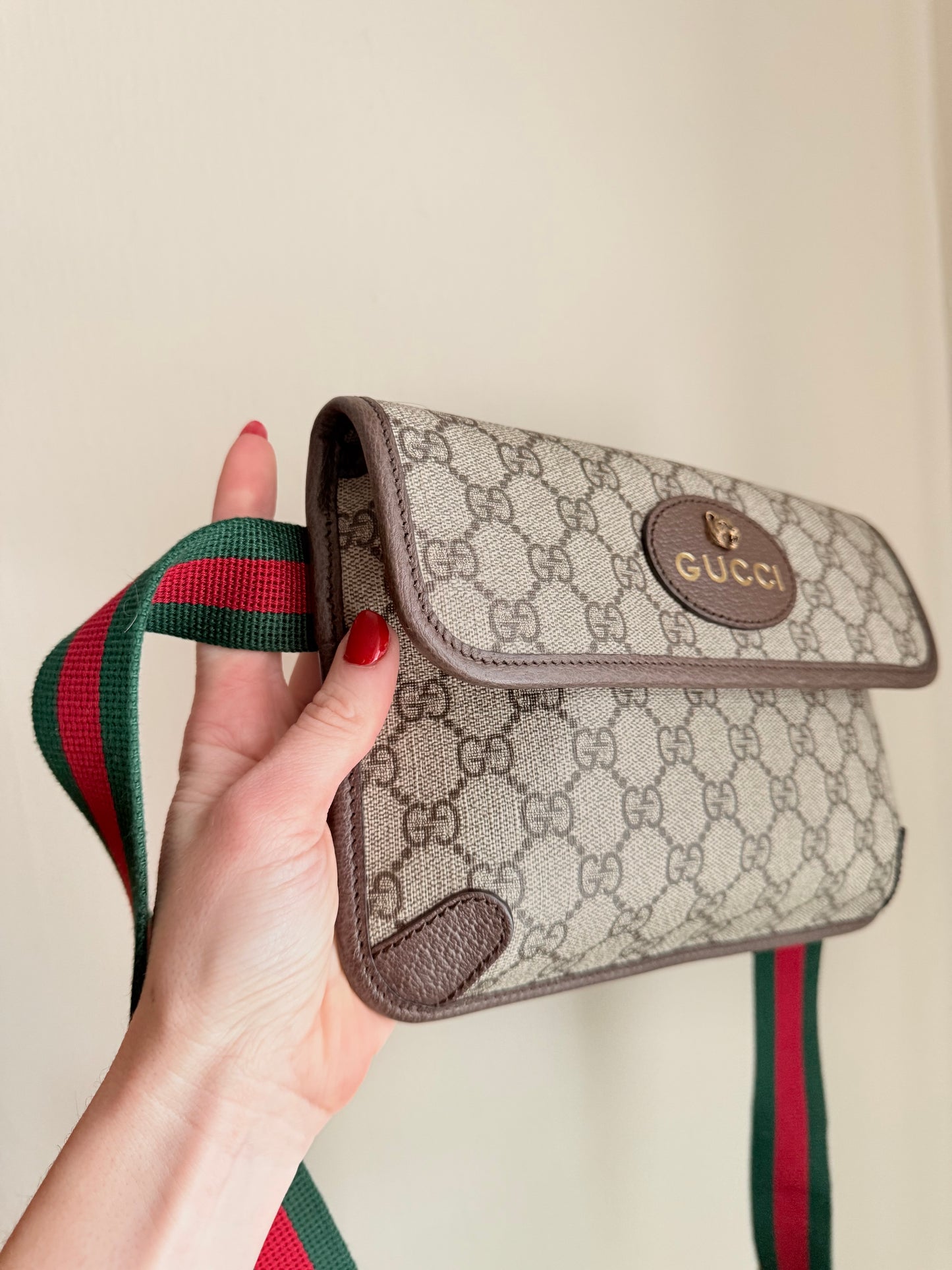 Brown GG Supreme Canvas Neo Vintage Belt Bag