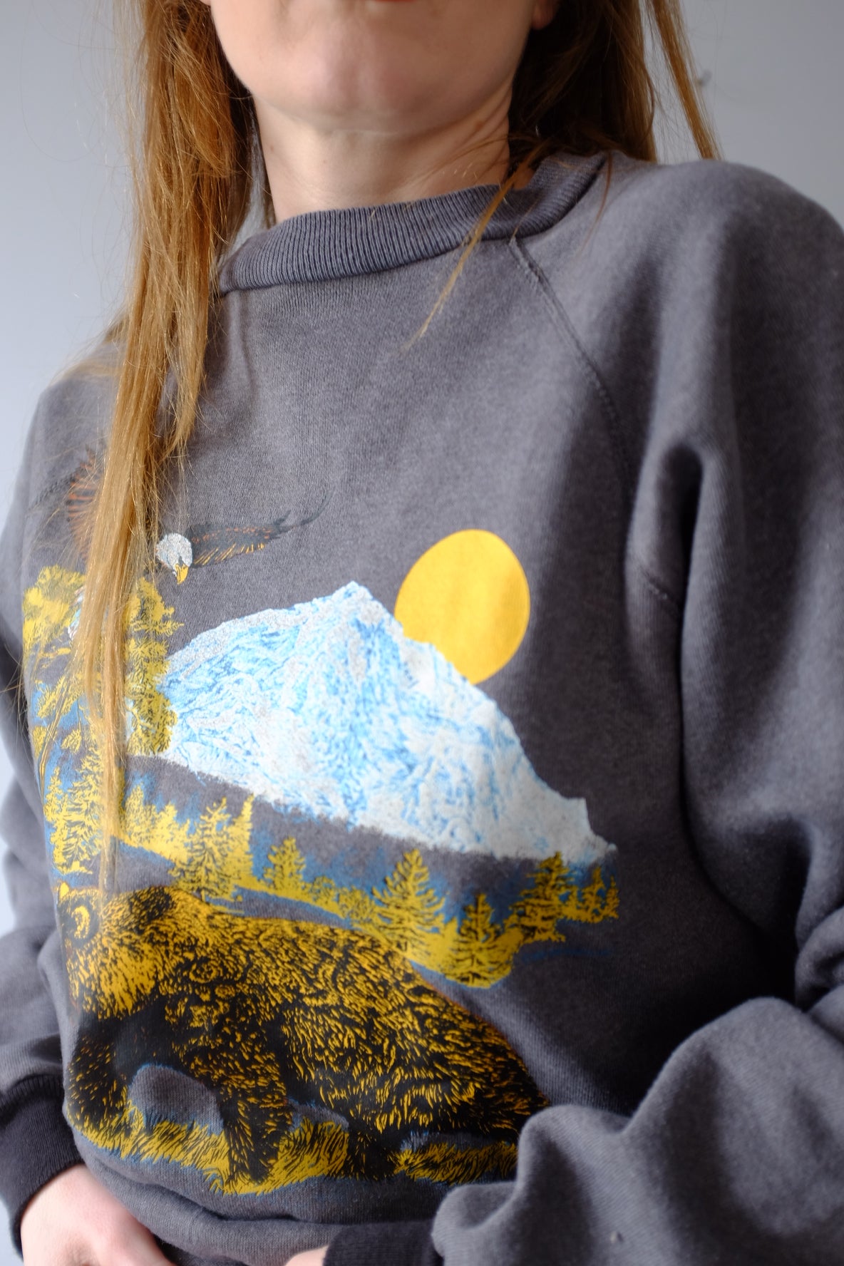 1980s Nature Crew Neck XL