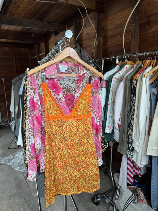 Vintage VS Cheetah Slip Dress