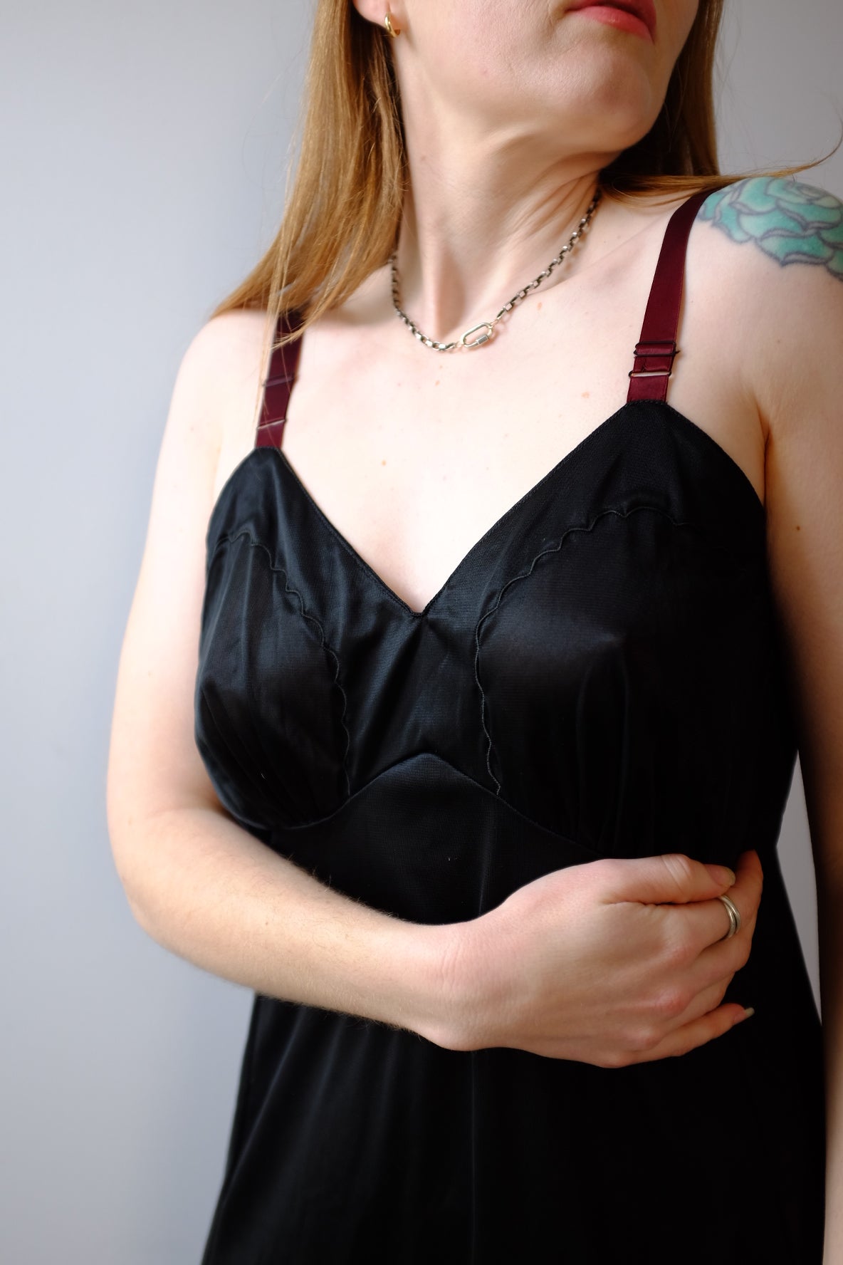 1960’s Black Lingerie Slip Dress