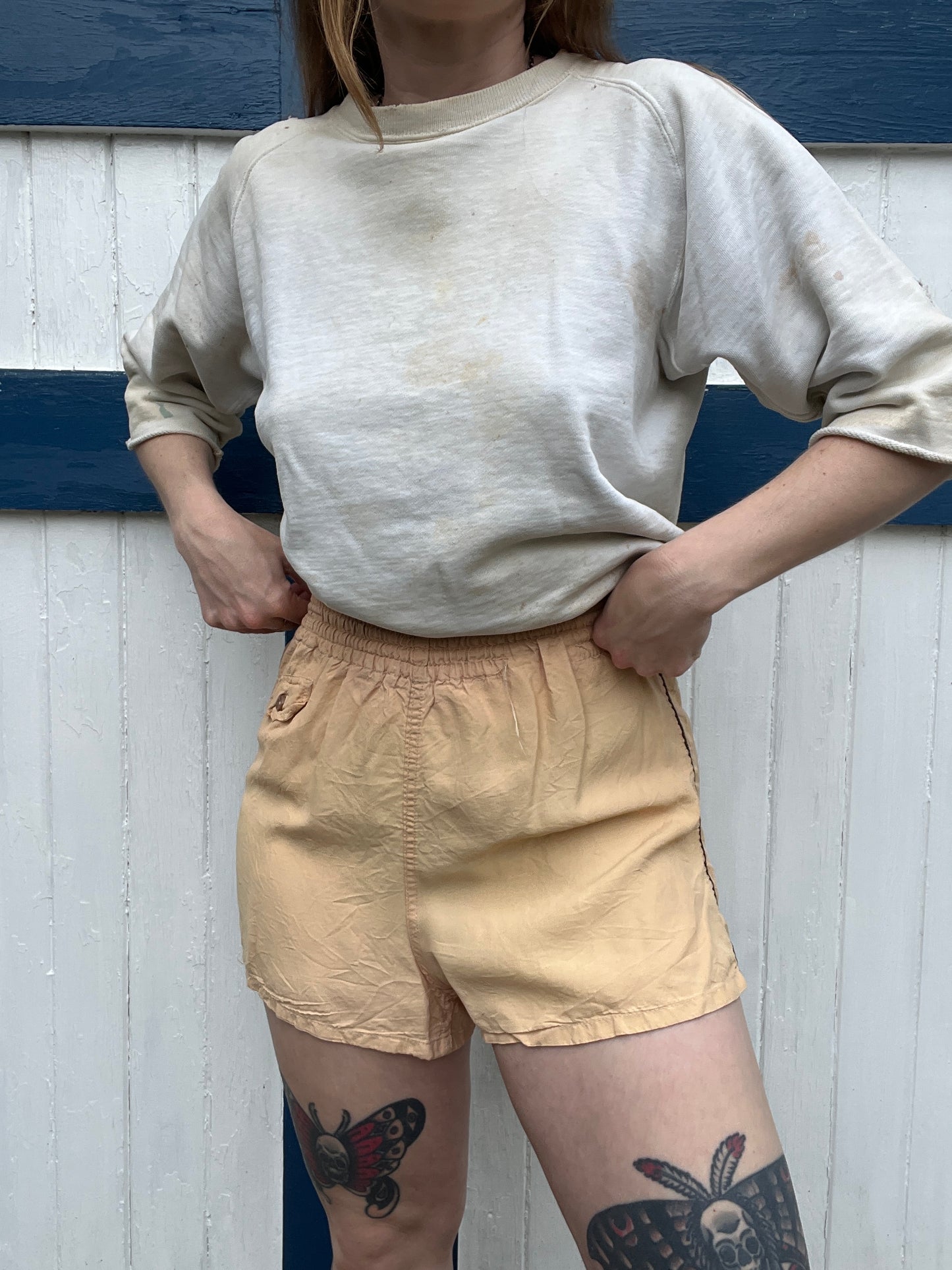 1950s Cream Shorts