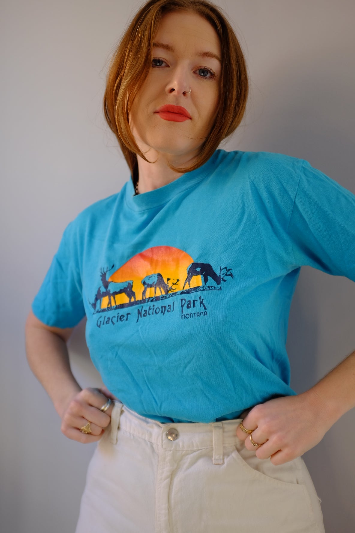 Vintage 1970s Glacier National Park Shirt