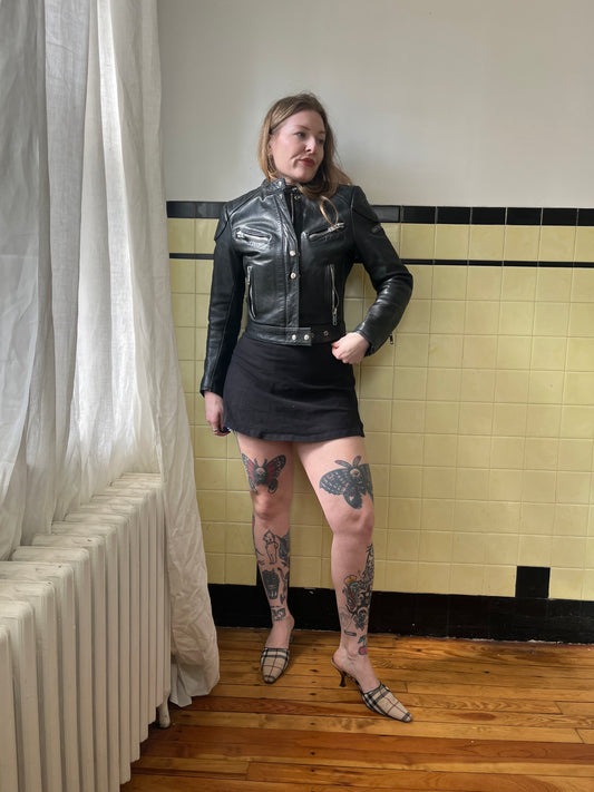 1990s Drag Specialties Leather Jacket XS