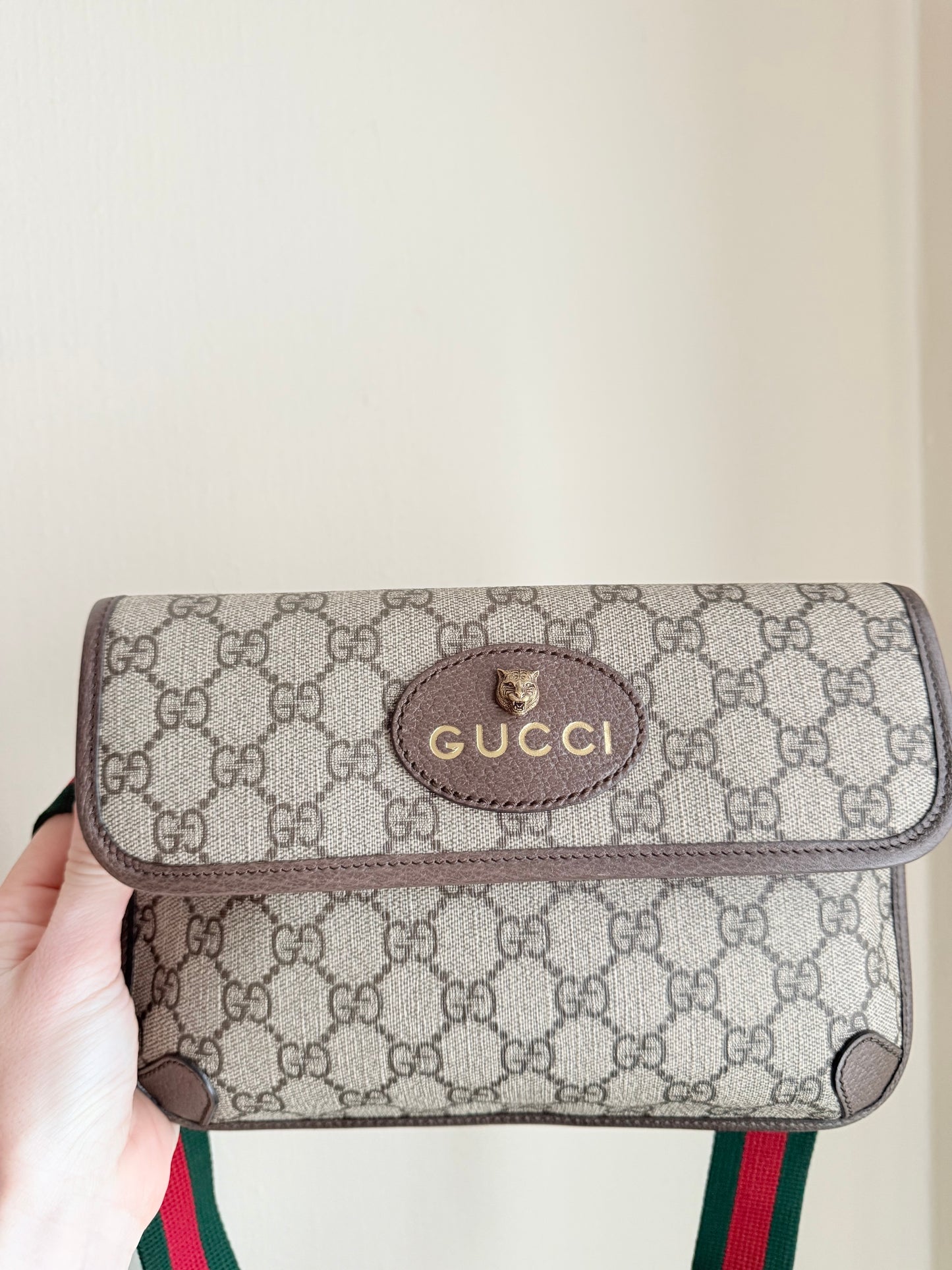 Brown GG Supreme Canvas Neo Vintage Belt Bag