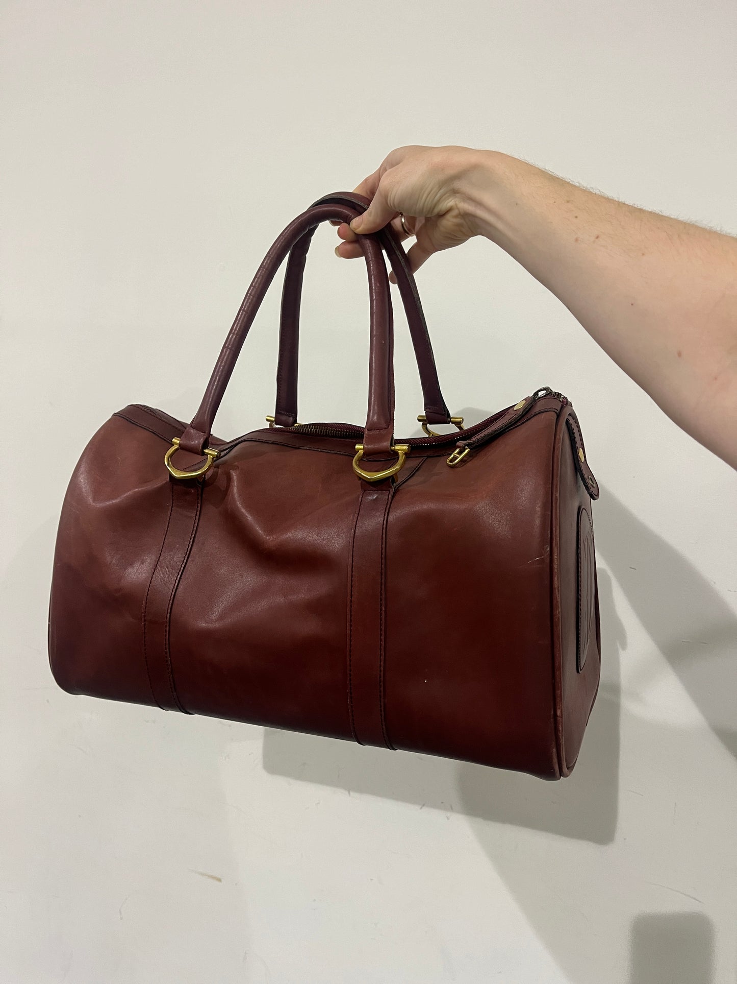Vintage 1980s Cartier Boston Travel Bag