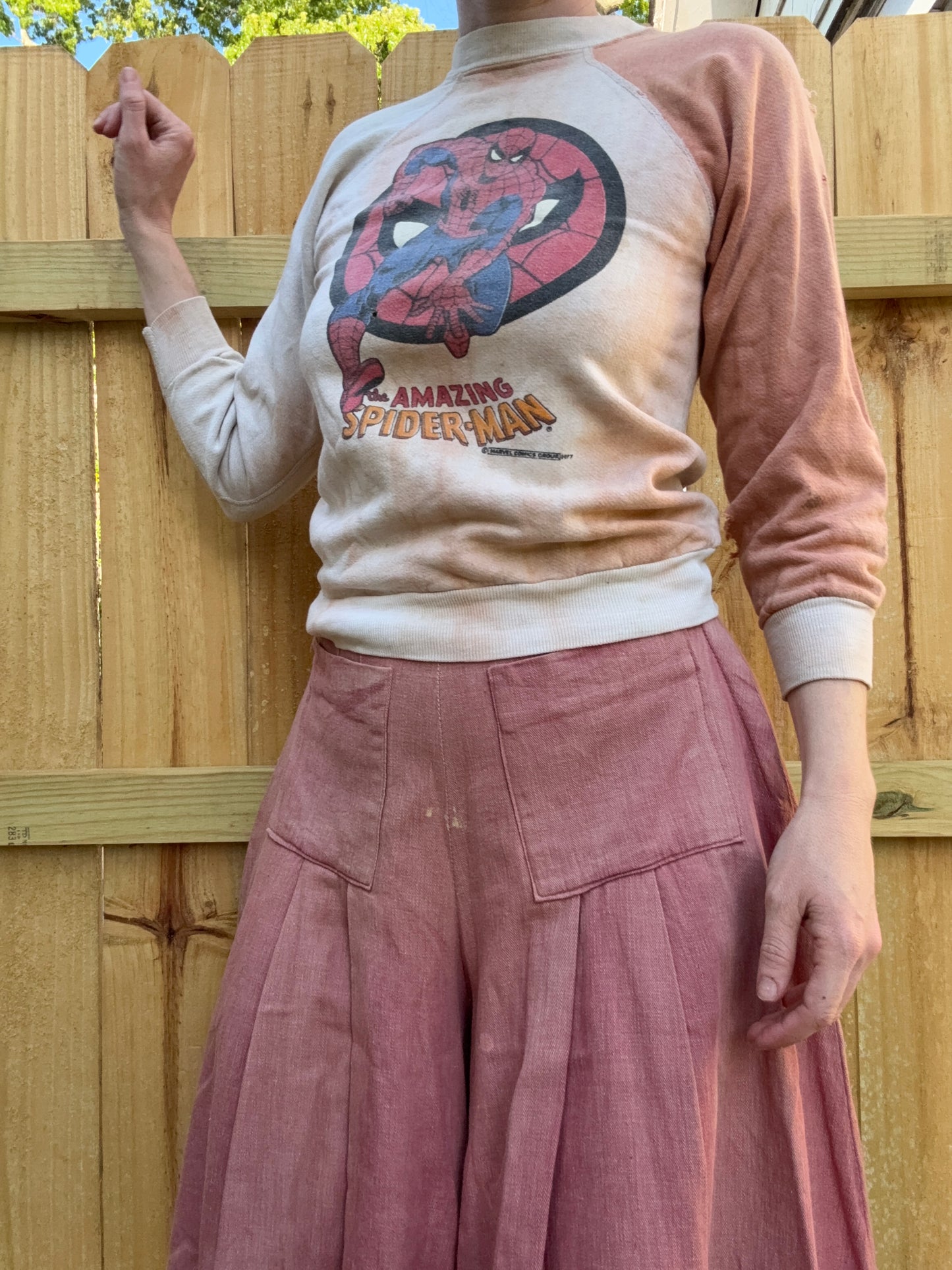 1960s Distressed Spider-Man Crewneck XS/S