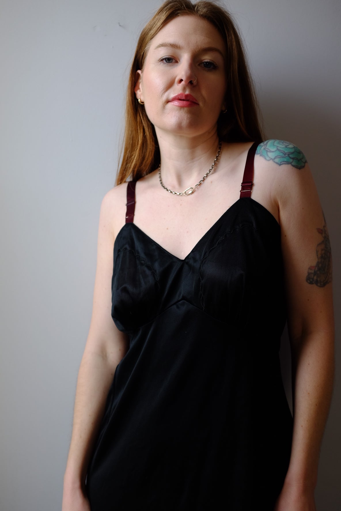 1960’s Black Lingerie Slip Dress