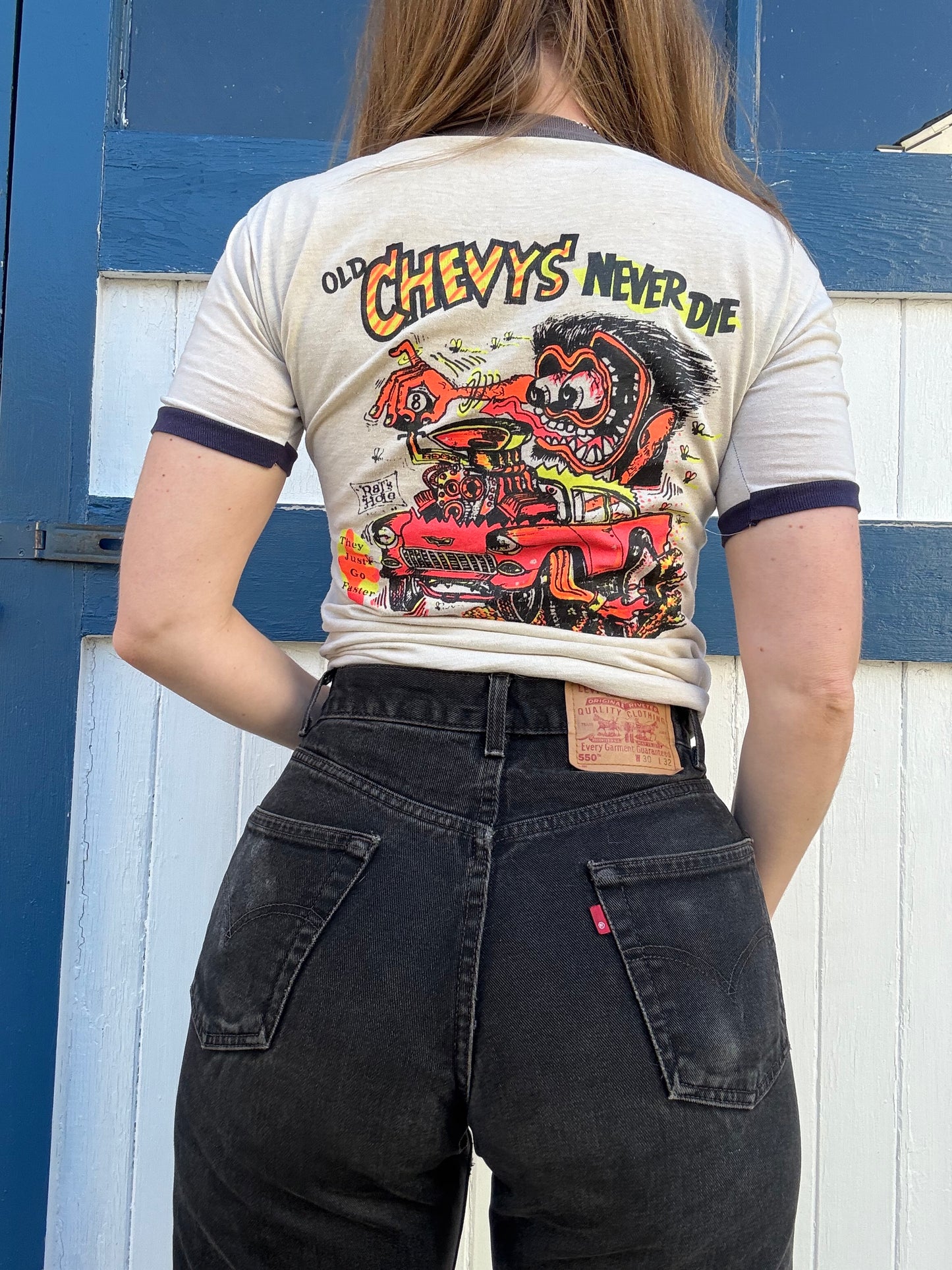 1970s Airbrushed 55 Chevy & Ed Roth Tee