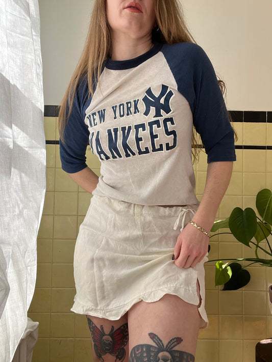 1970's/1980's NY Yankees Raglan XS/S