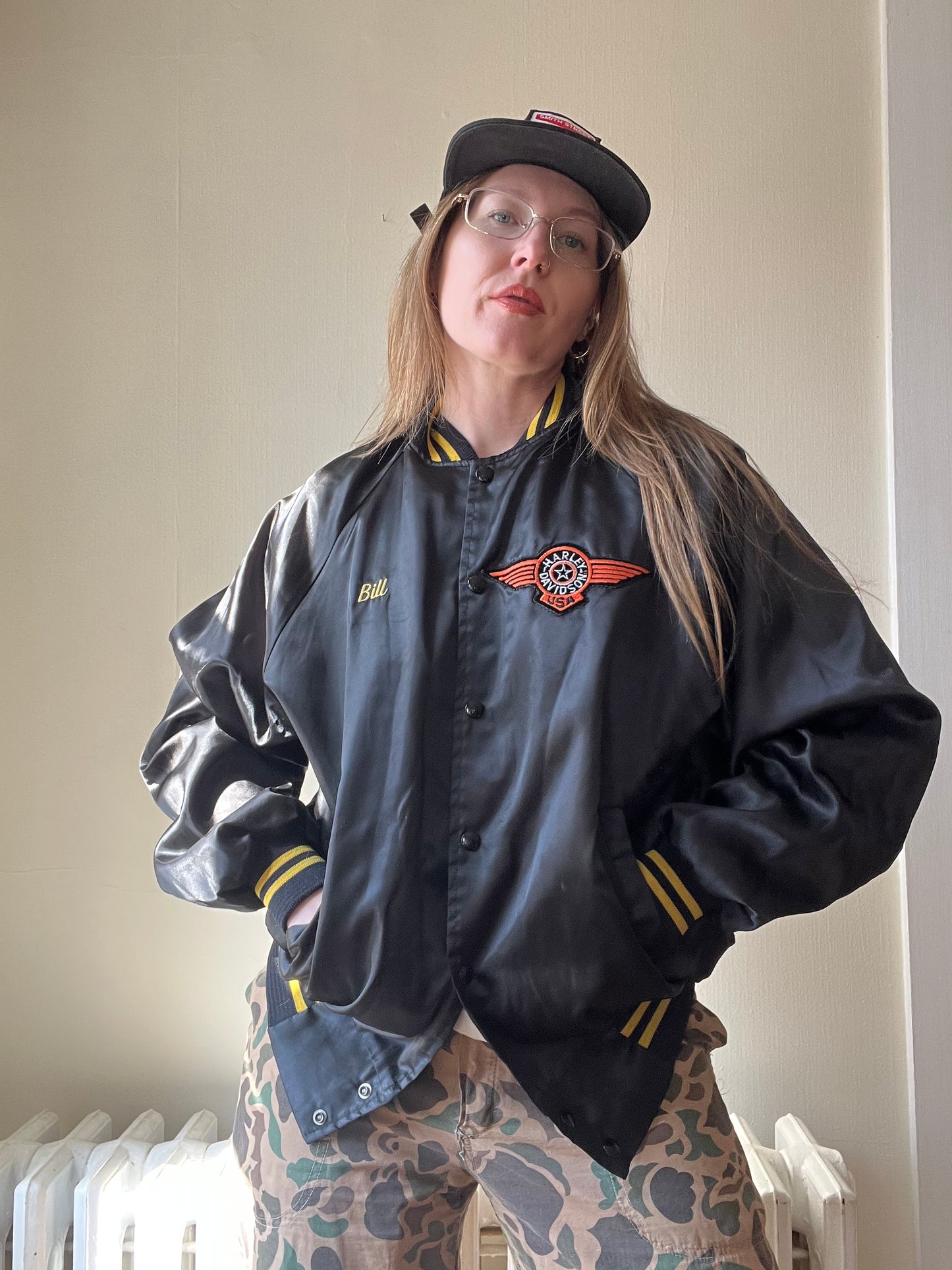 1980s Harley Satin Jacket