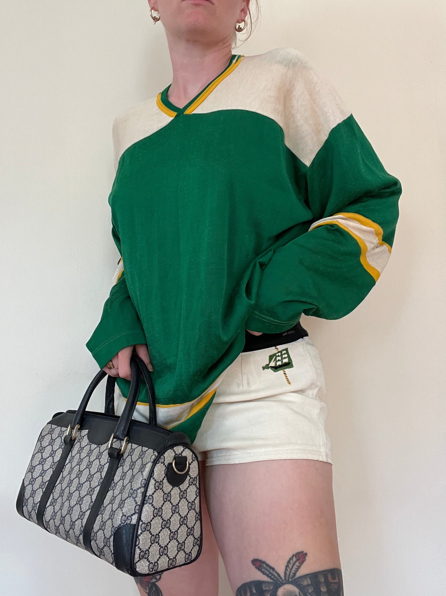 1960s Kelly Green Hockey Jersey