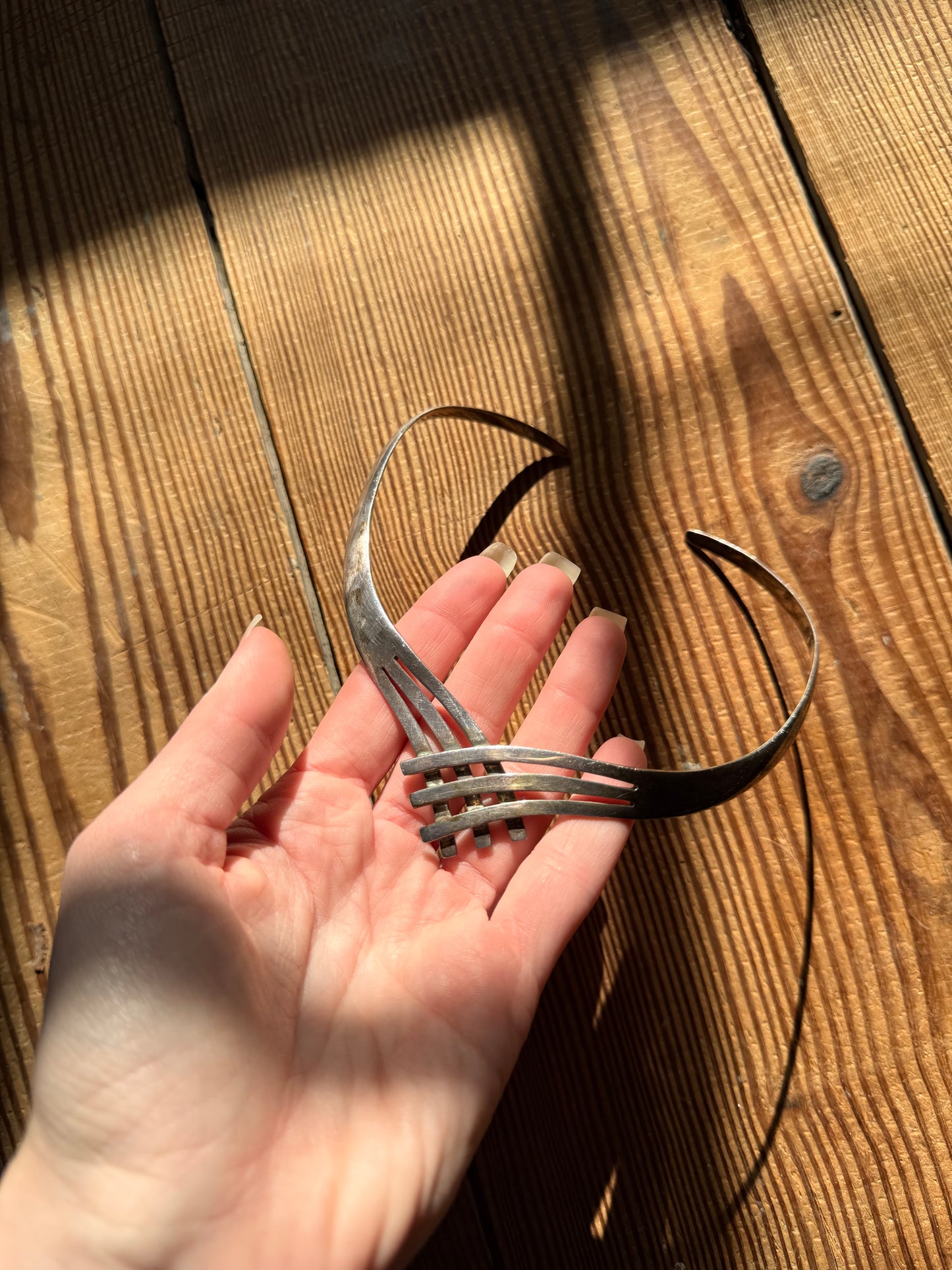 925 Silver Basket Weave Choker Necklace