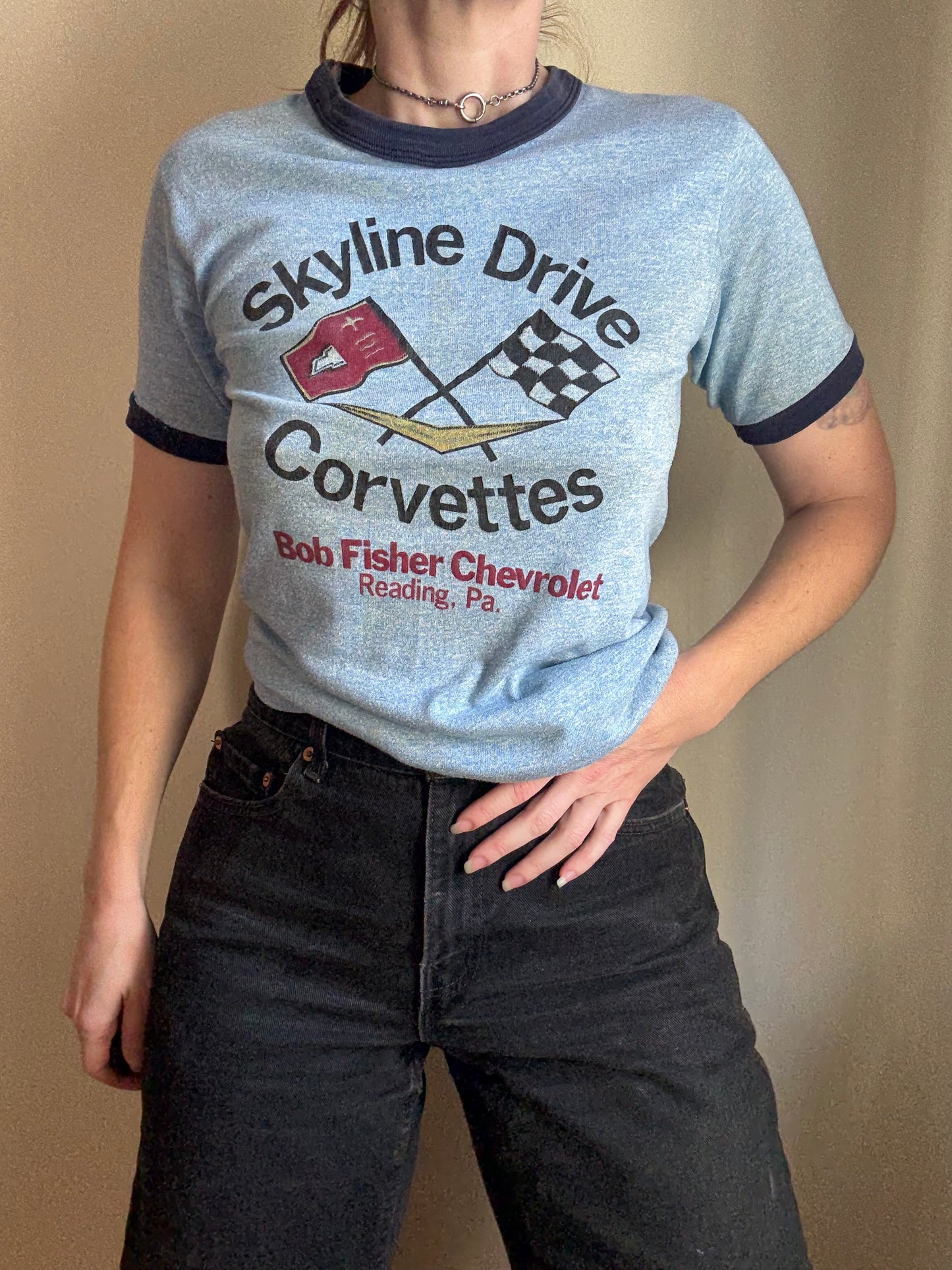 1960s Skyline Drive Corvettes Tee M
