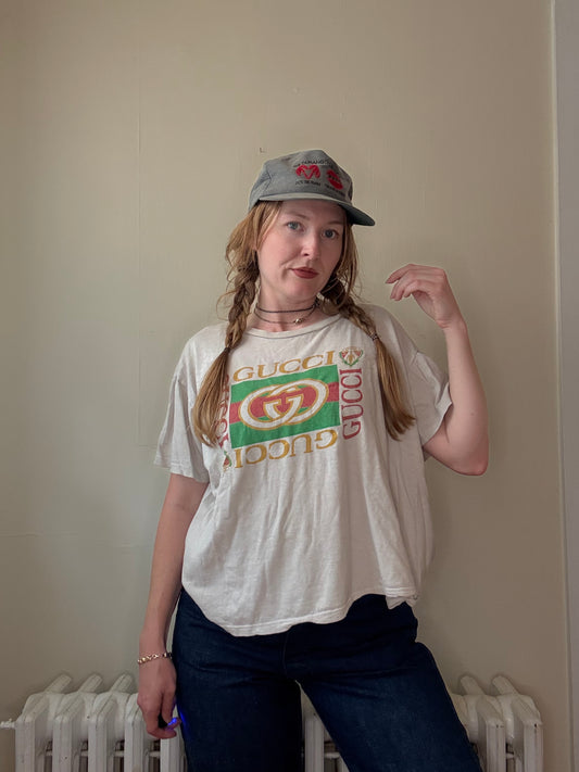 1990s Gucci Bootleg Boxy Tee L