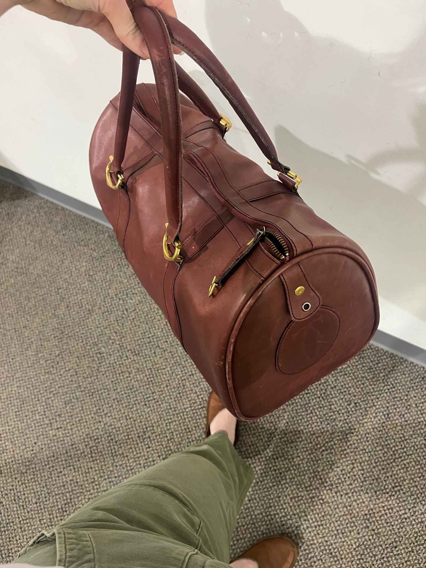 Vintage 1980s Cartier Boston Travel Bag