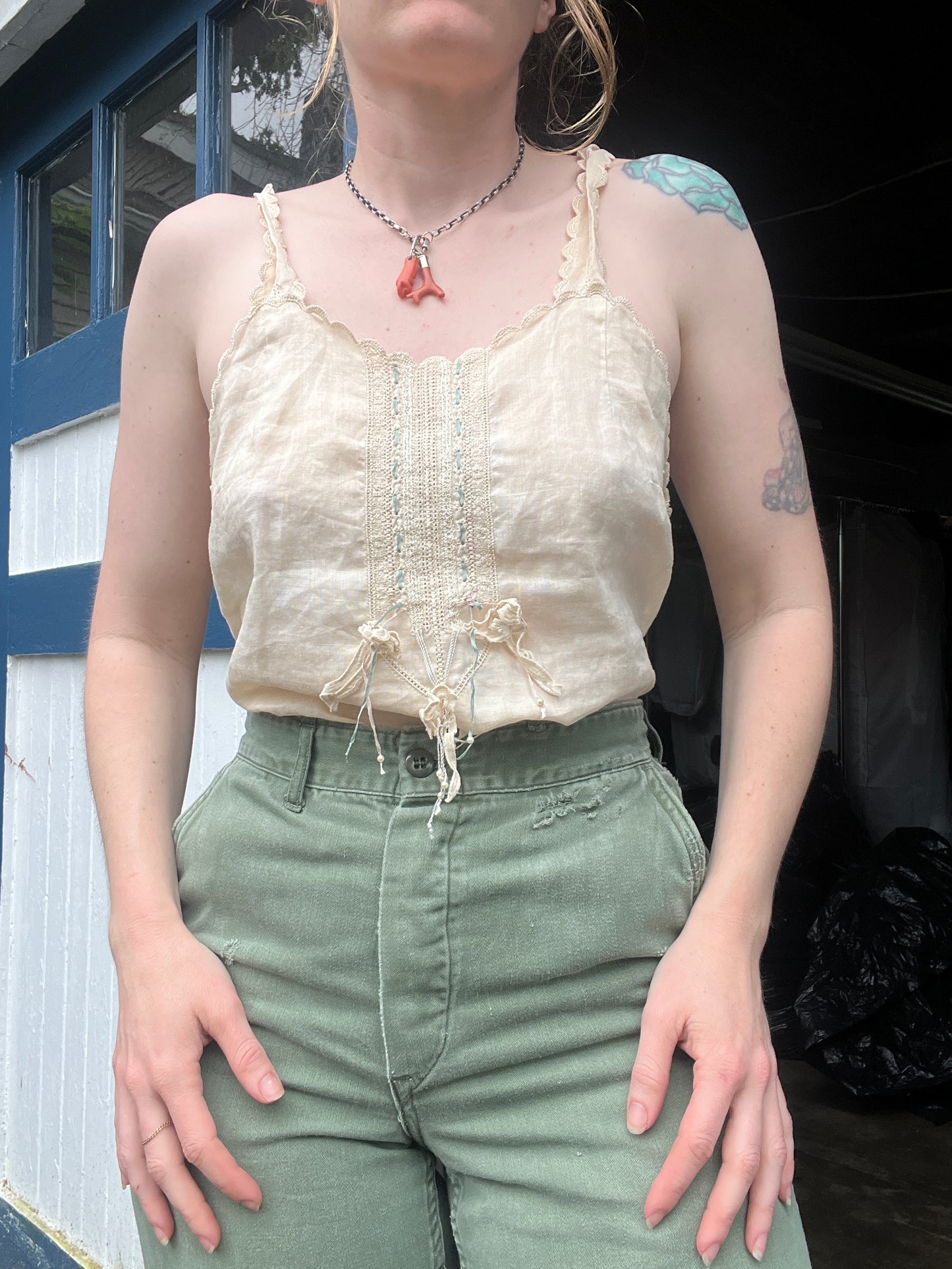 1900s Linen Antique Camisole