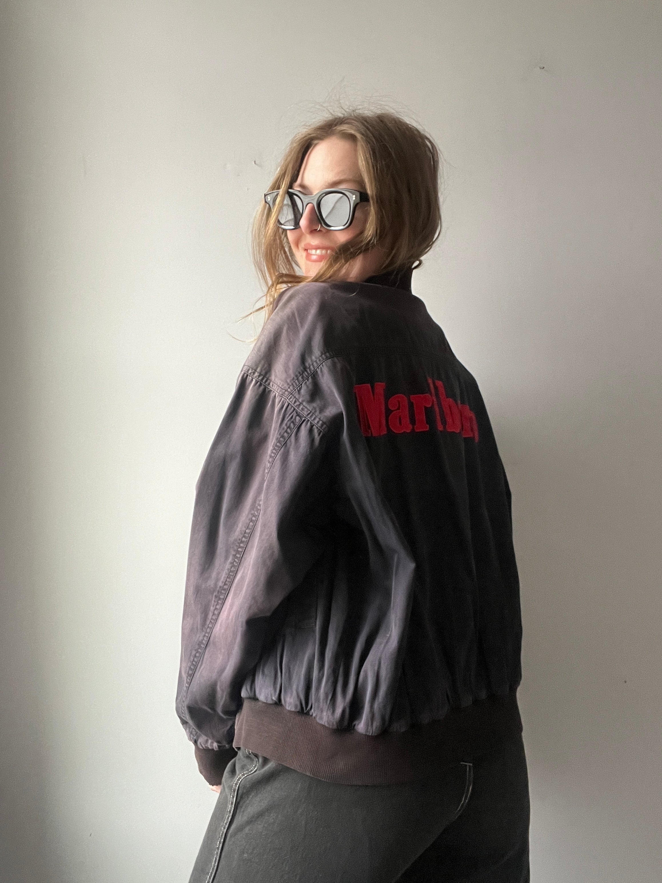 1980s Reversible Marlboro Zip Up Jacket – Honey Cycle Vintage