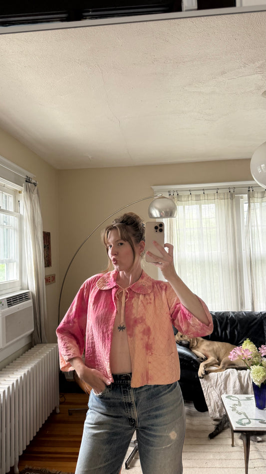 1940s Pink Bed Jacket