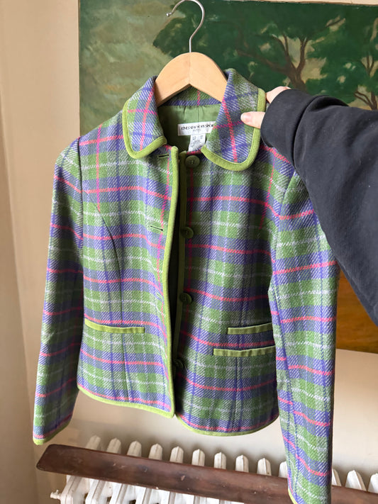 Y2K Wool Cropped Blazer