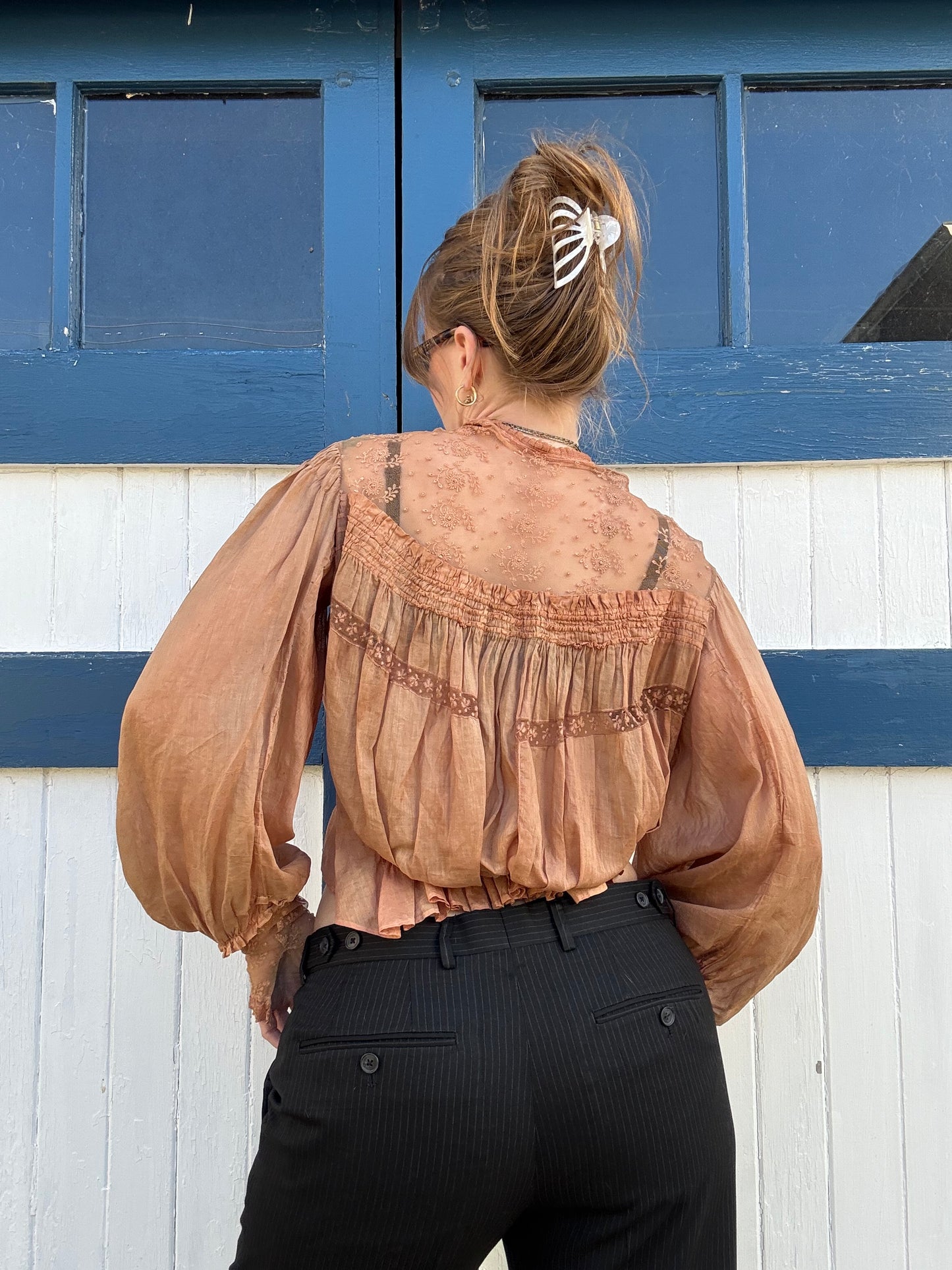 Victorian Era Corset Cover Lace Top As Is