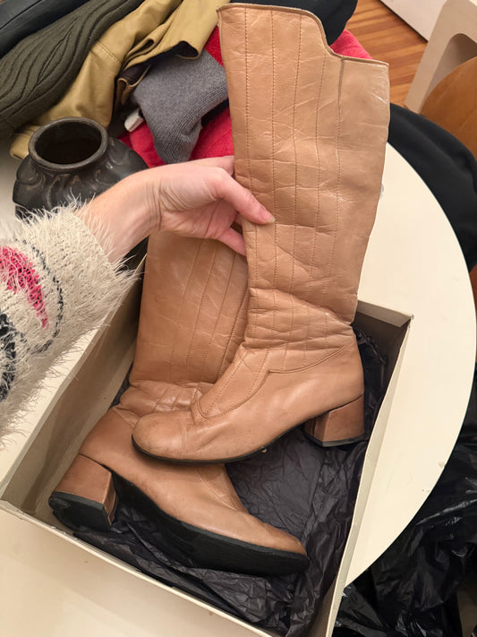 1970s Leather Boots