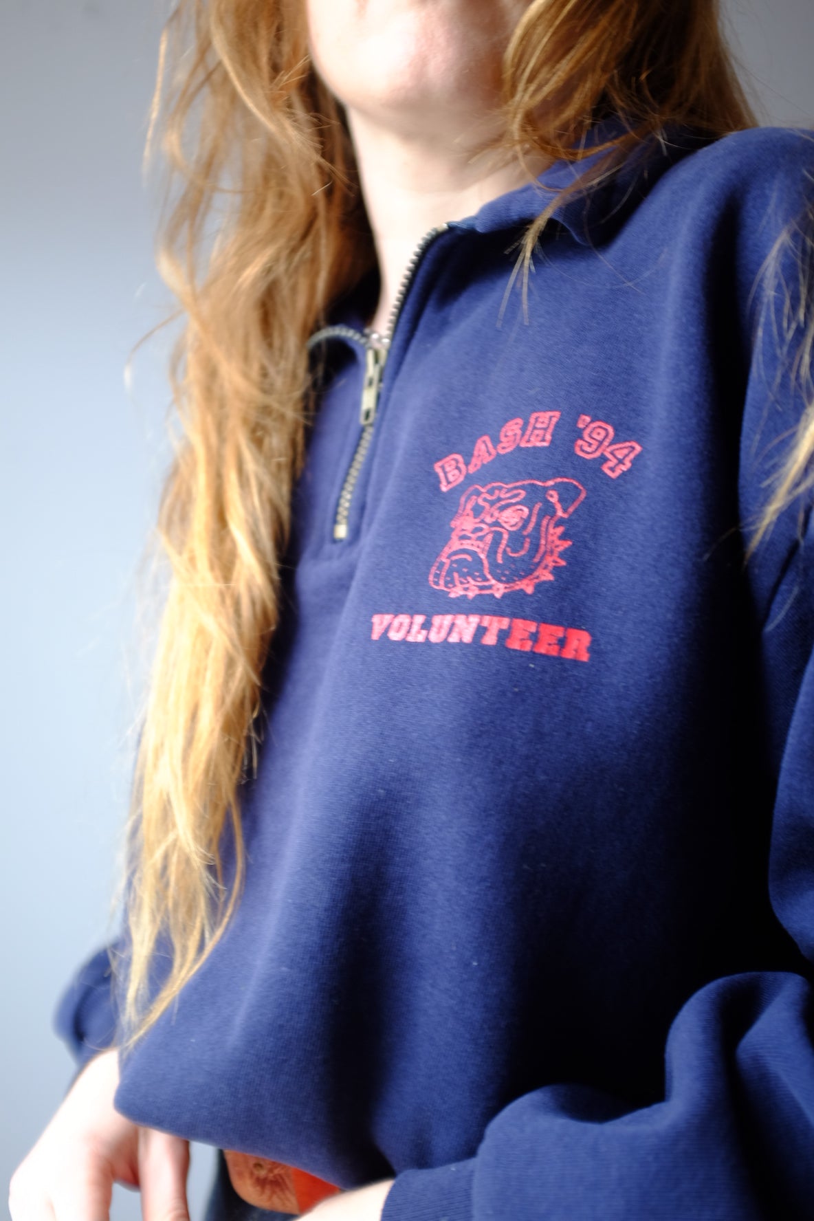 1994 Bulldog 3/4 Zip Crewneck