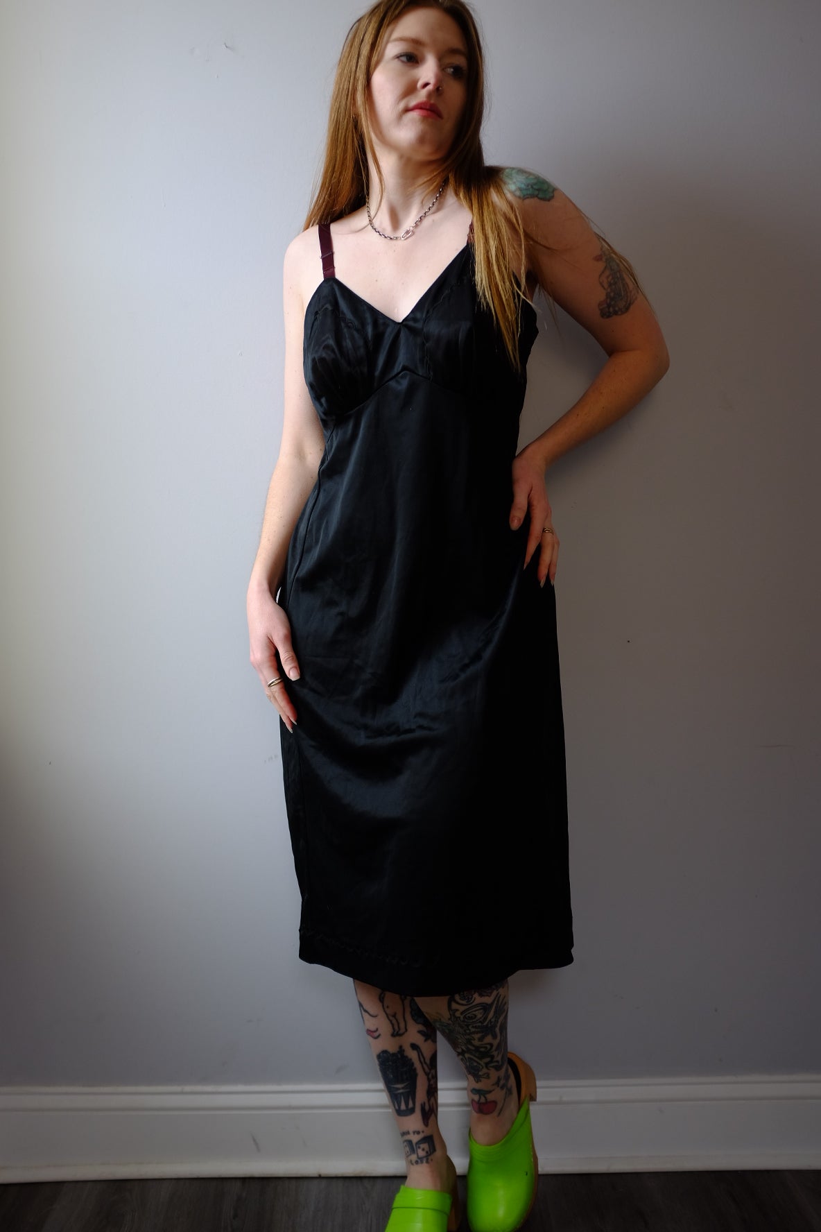 1960’s Black Lingerie Slip Dress