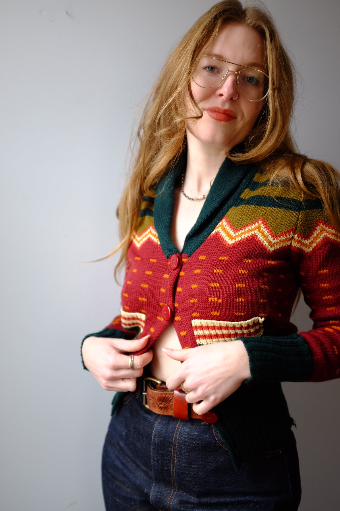 1970’s Button Up Cardigan S