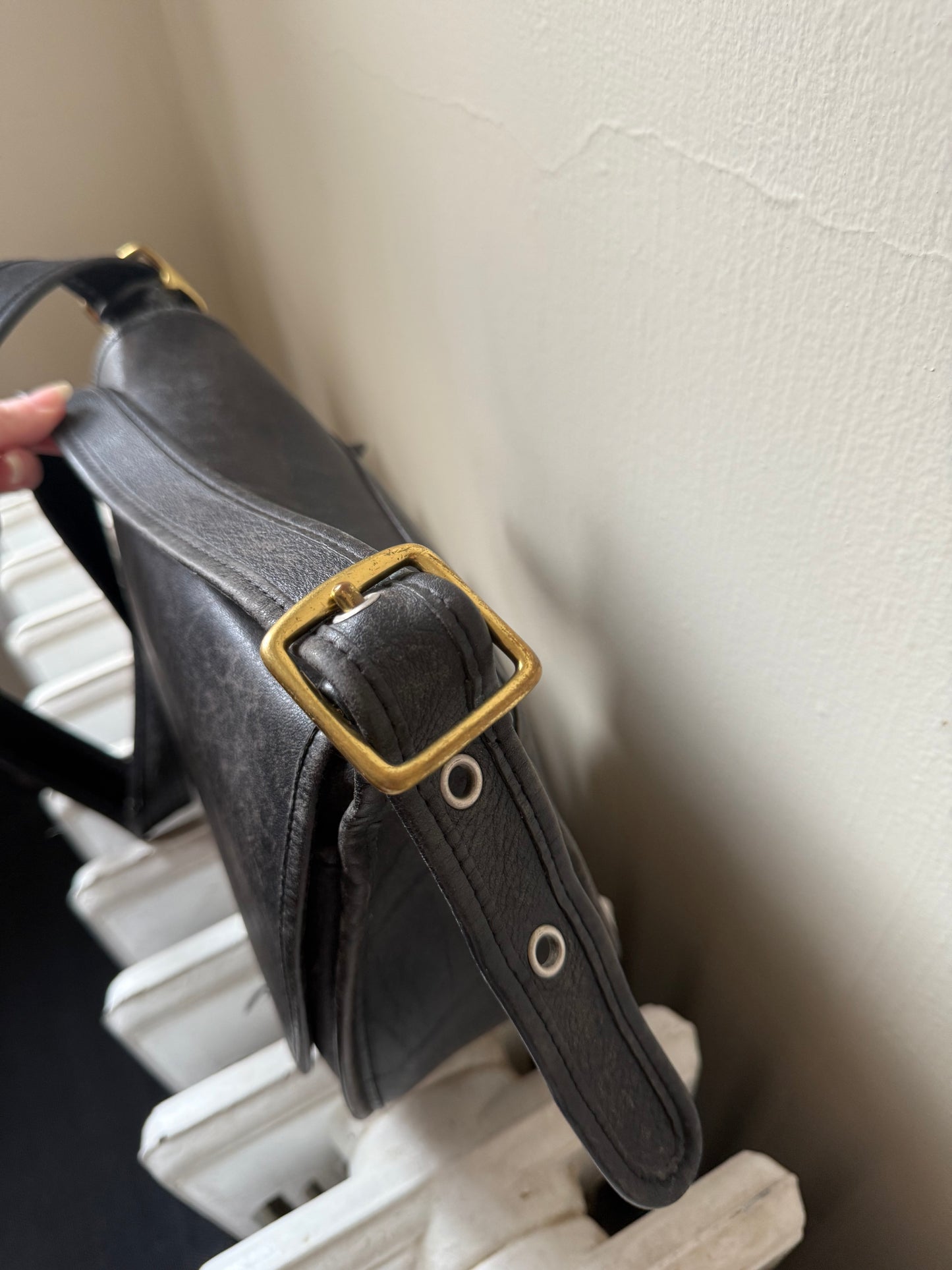 Vintage Black Coach Bag Patricia