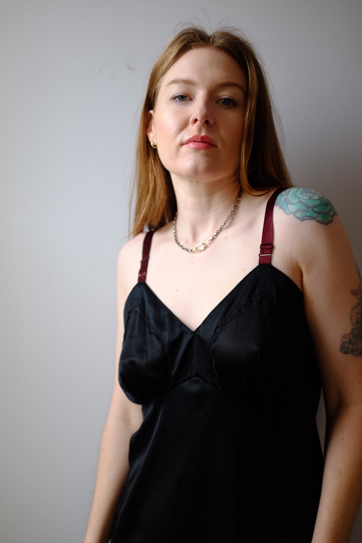 1960’s Black Lingerie Slip Dress