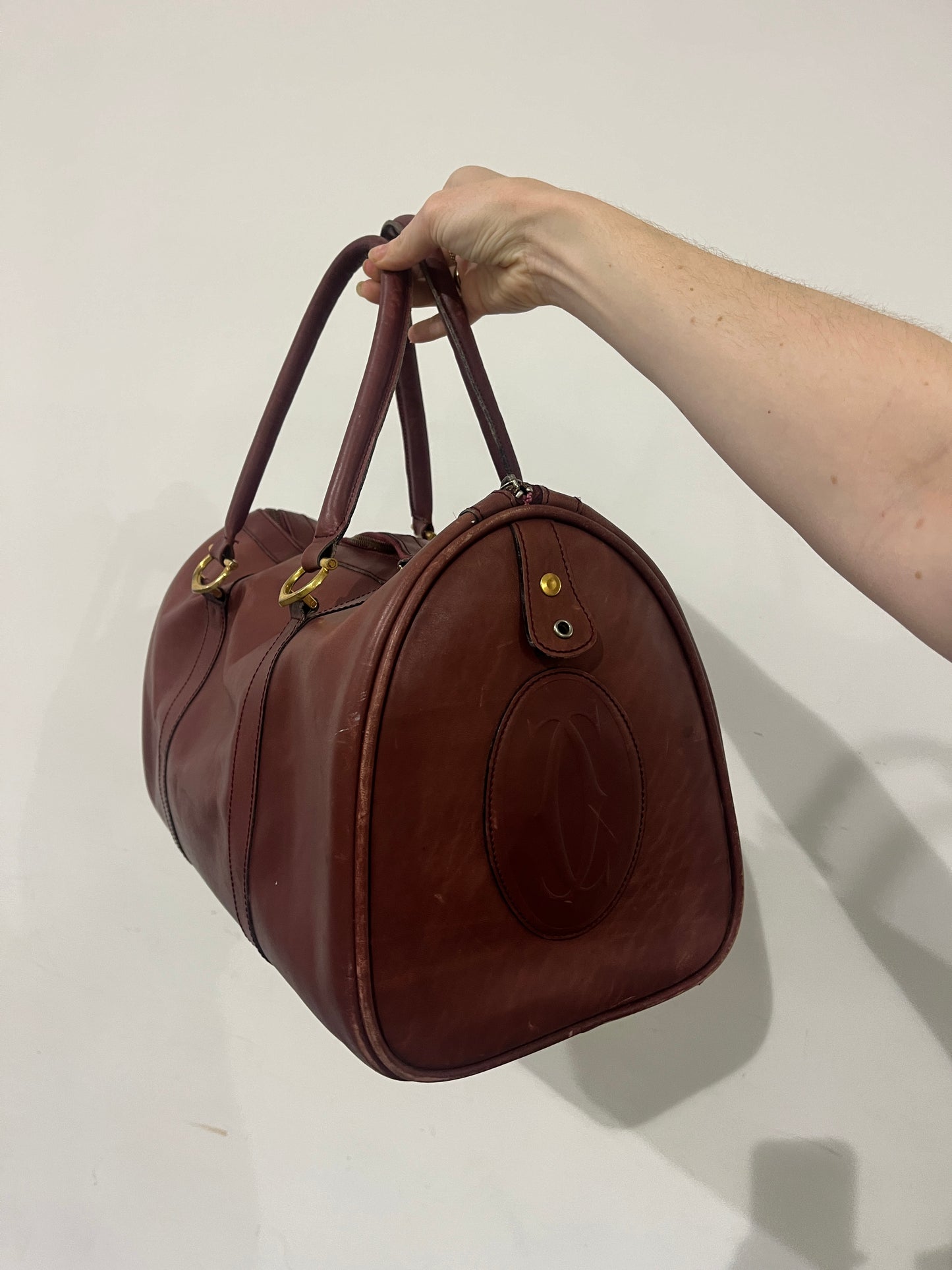 Vintage 1980s Cartier Boston Travel Bag