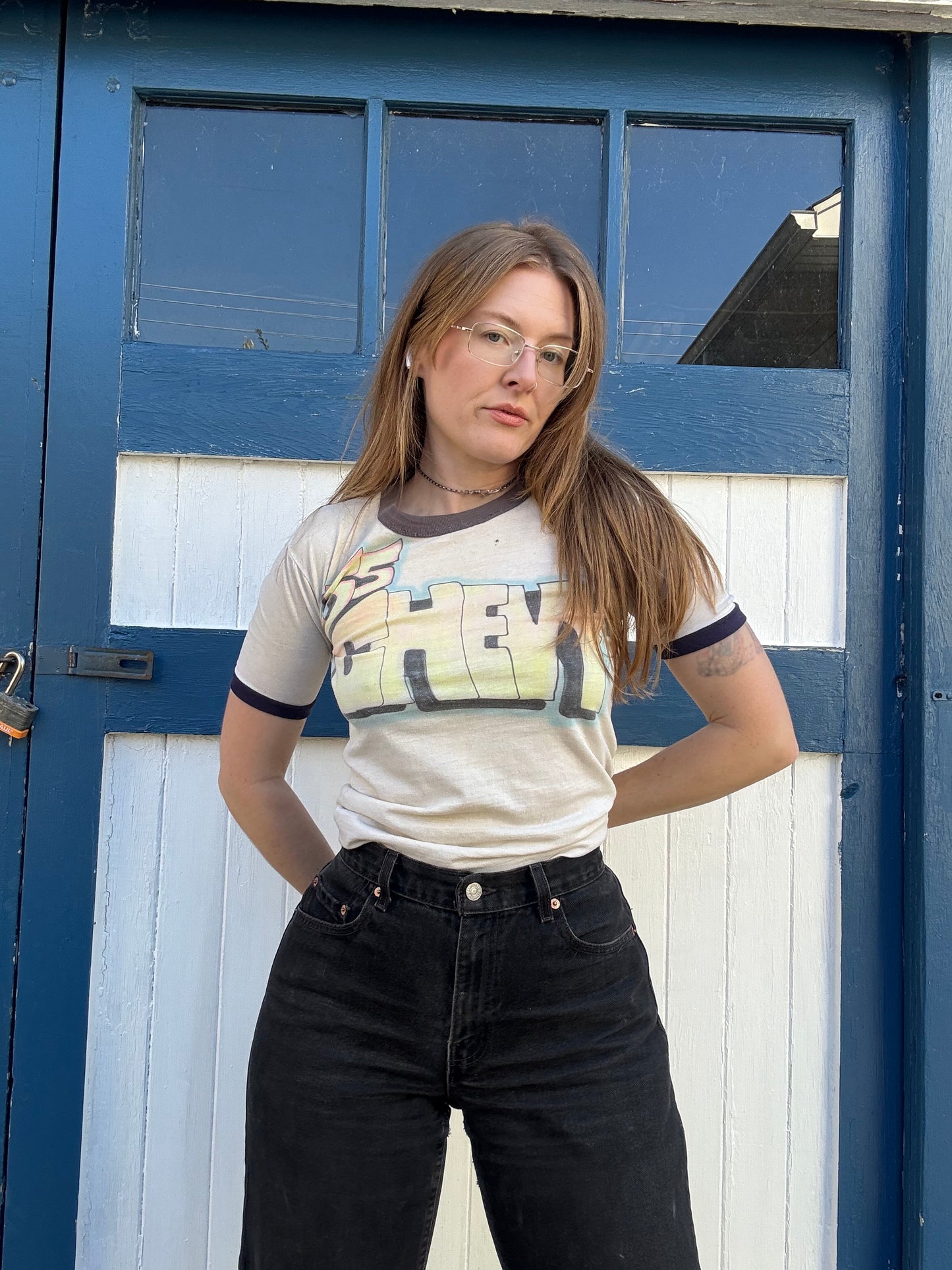 1970s Airbrushed 55 Chevy & Ed Roth Tee