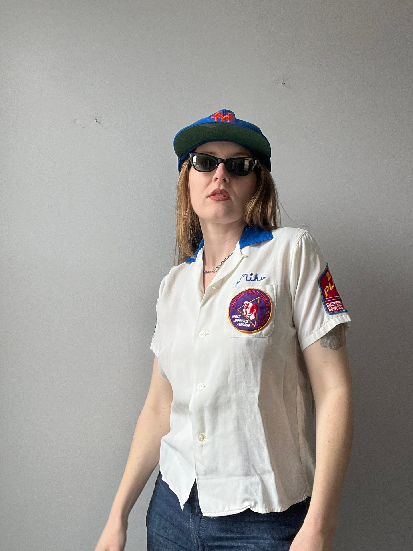 1950’s Embroidered Bowling Tee Small