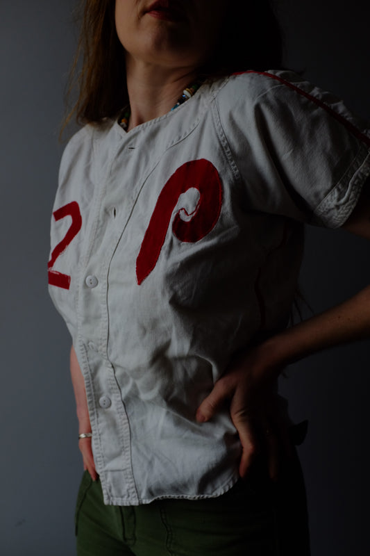 1970s Phillies Cotton Jersey M