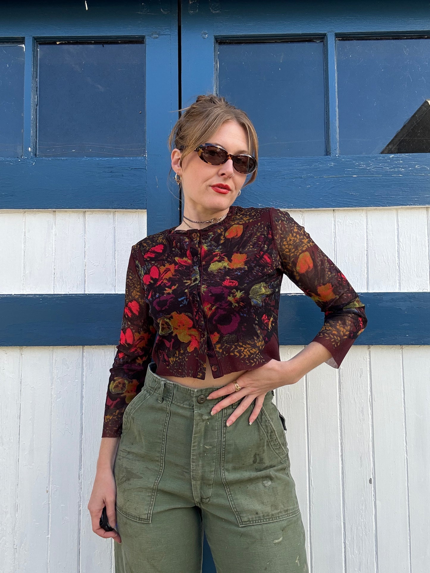 1990s Y2K Jean Paul Gaultier Soleil Top S